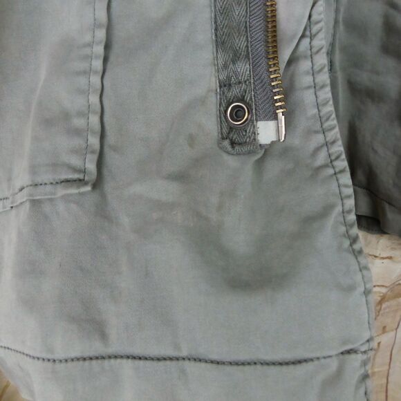 Z Brand Jacket Men L Baggy Olive Green Military Utility Parka Hooded Field Y2K - Picture 7 of 14